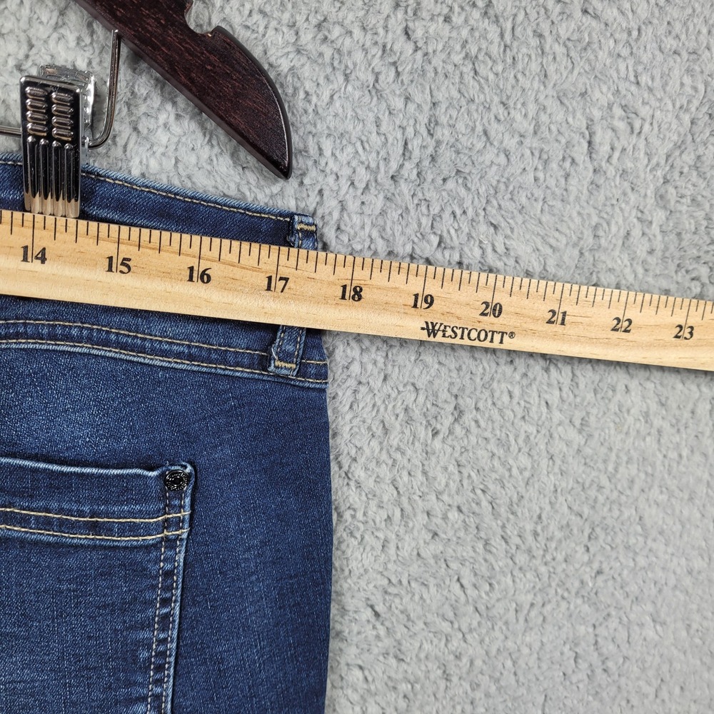Jennifer Lopez Womens Jeans Size 18 Cropped Super Skinny Distressed Denim - Picture 5 of 8